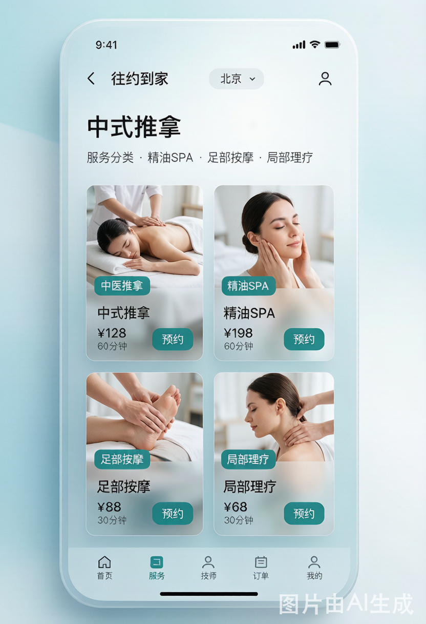 往约App界面及服务项目测评